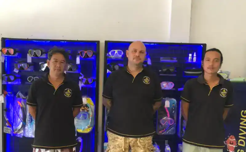 Chang Diving Center staff ready to assist you with bookings and payments